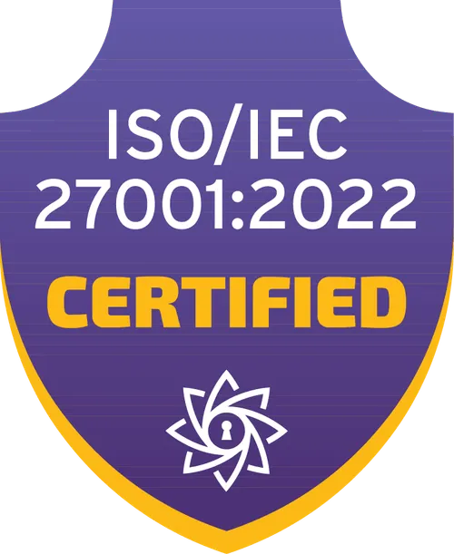 ISO/IEC 27001:2022 certified
